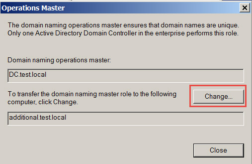 تبدیل Additional DC به Primary DC در یک شبکه مرحله نهم