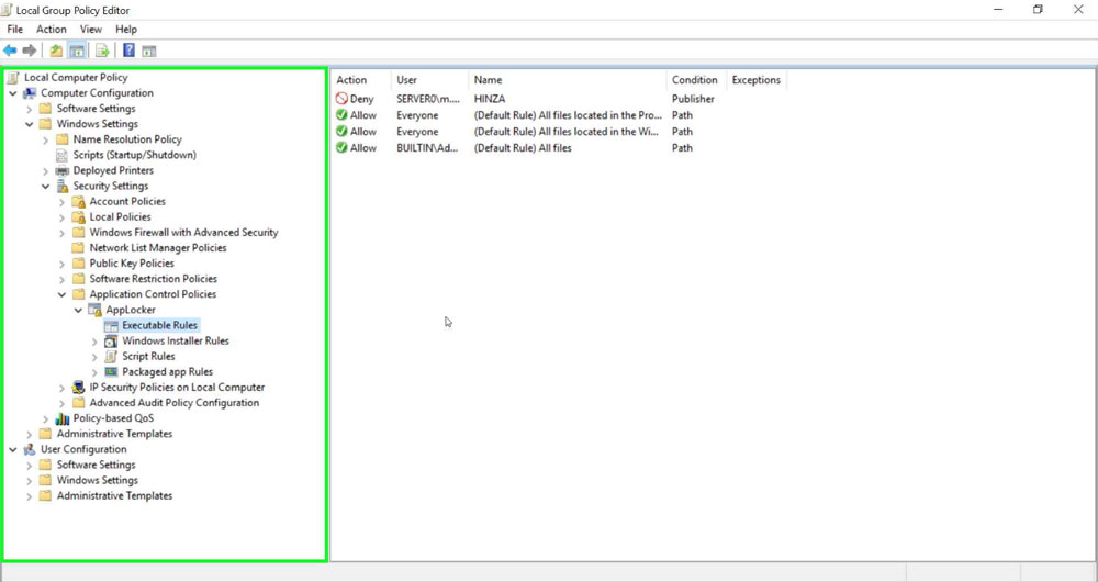 استفاده از App Locker (بخش دوم) مرحه ششم