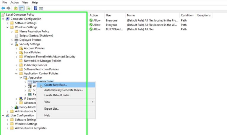 استفاده از App Locker (بخش اول) مرحله پنجم
