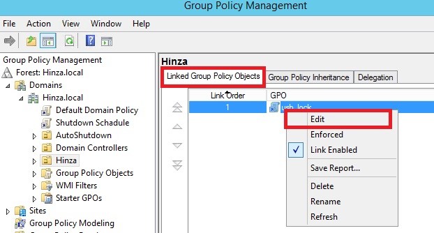 آموزش بستن USB سیستم های تحت شبکه Domian در Windows Server 2012 مرحله پنجم