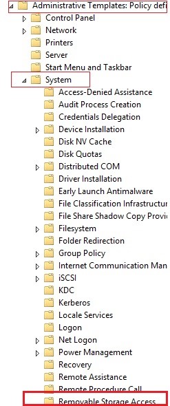 آموزش بستن USB سیستم های تحت شبکه Domian در Windows Server 2012 مرحله ششم