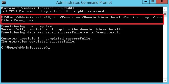 آموزش Join کردن یک کامپیوتر به Domian به صورت آفلاین مرحله دوم