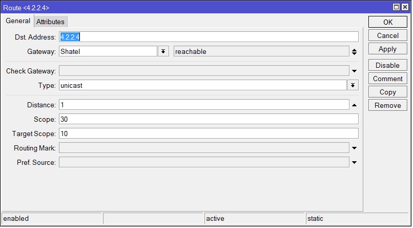 Failover در میکروتیک (با استفاده از اسکریپت) مرحله دوم
