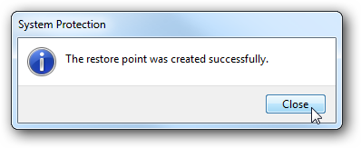 ساخت Restore Point مرحله پنجم