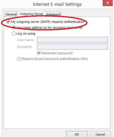 اضافه کردن Gmail به Outlook مرحله ششم