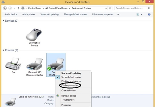 نحوه به اشتراک گذاری پرینتر در یک شبکه مرحله اول