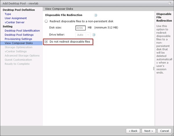 نوع View Composer Linked Clone