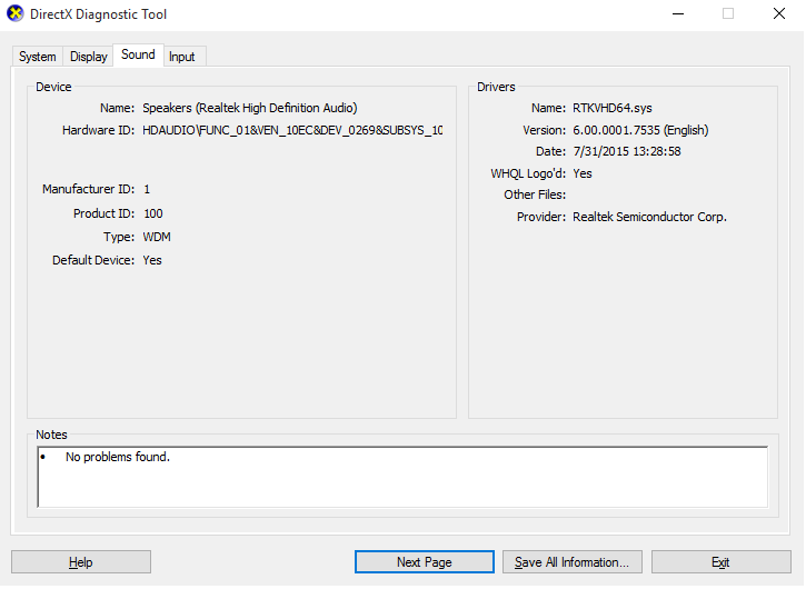 run کردن برنامه DXdiag مرحله چهارم