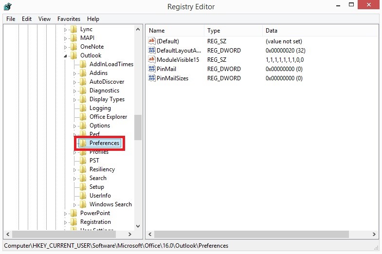 registry editor