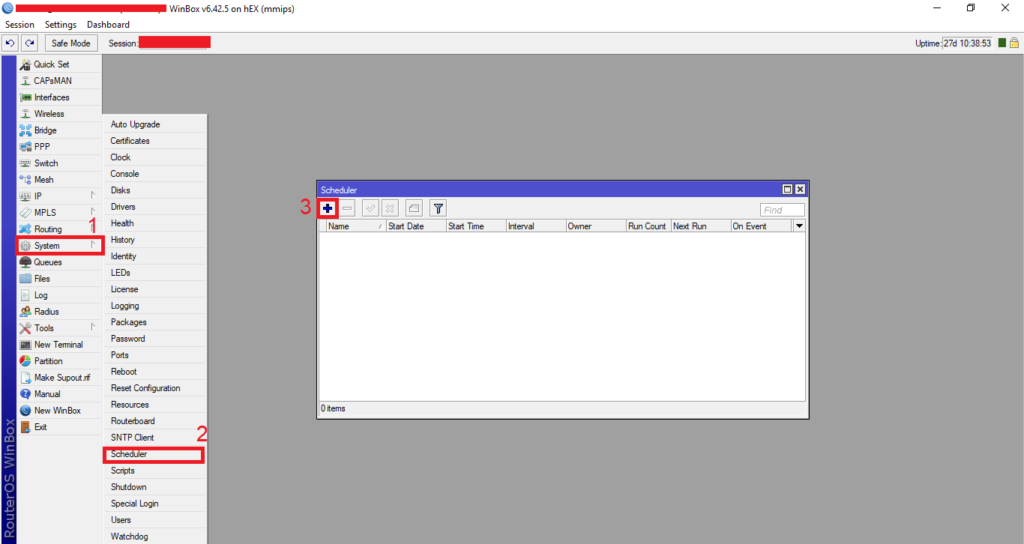 آموزش گرفتن بک آپ از میکروتیک به مرحله سوم
