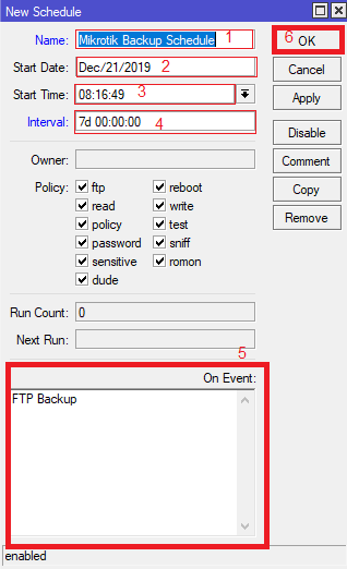 آموزش گرفتن بک آپ از میکروتیک به مرحله چهارم