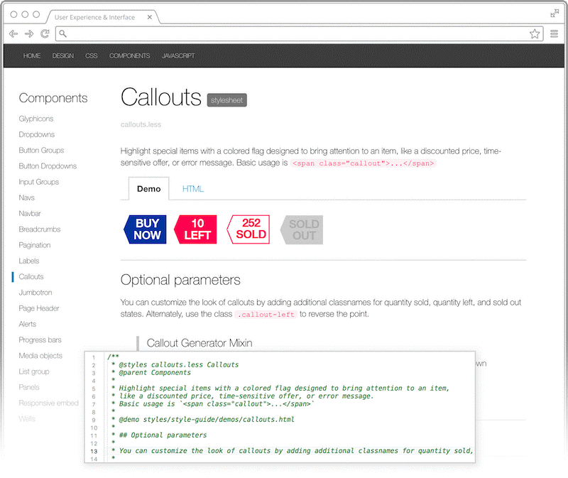 قاعده مستندسازی (Documented) در طراحی سایت