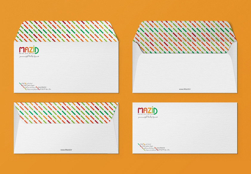 طراحی پاکت مزید