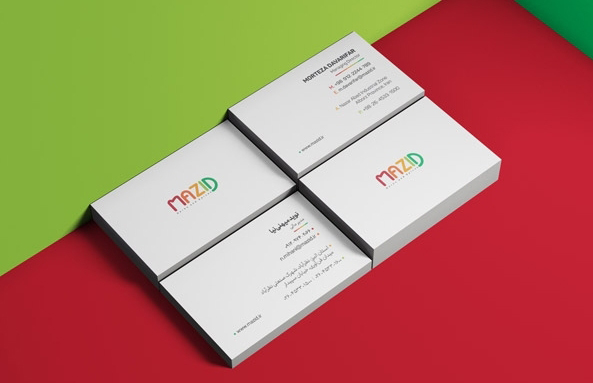 طراحی کارت ویزیت مزید