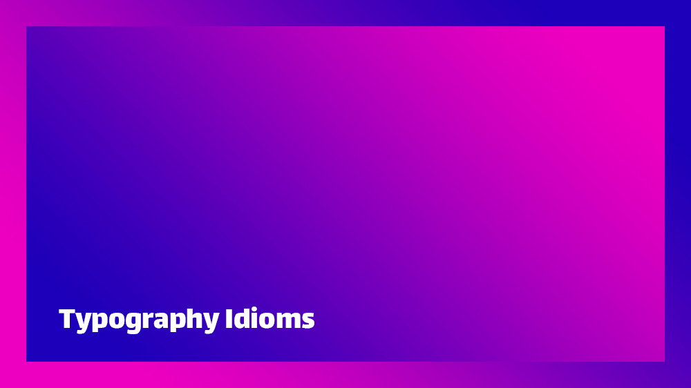 اصطلاحات مورد نیاز در تایپوگرافی